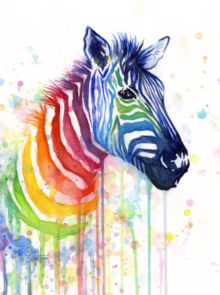 Яркий цветной рисунок