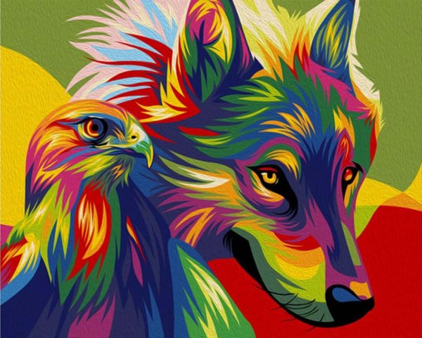 Лев цветной
