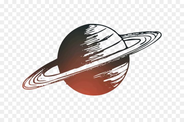 Сатурн на белом фоне