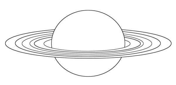 Сатурн раскраска