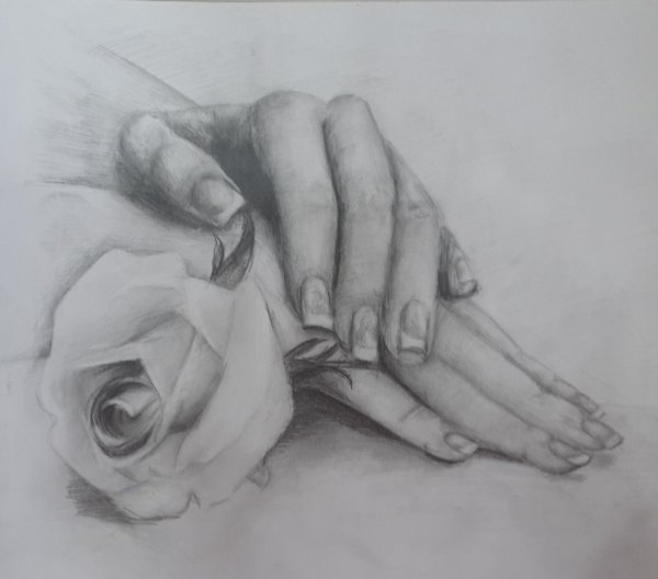 Мамина руки карандаш