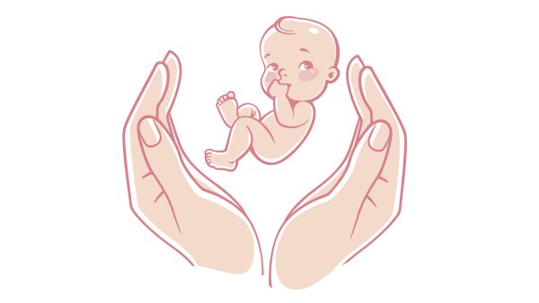Ребенок в утробе вектор