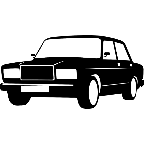 Стикер силуэт спереди ВАЗ 2106