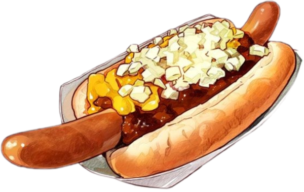 На рисование хот дог