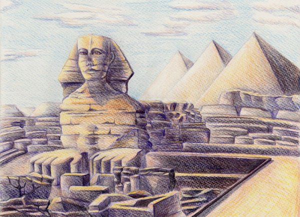 Египетский сфинкс чудо света