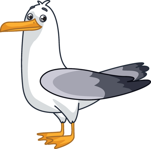 Чайки мультяшные