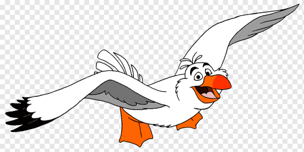 Чайки мультяшные