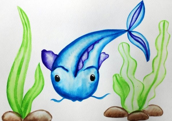 Рисунок сома для детей