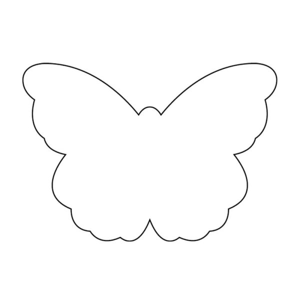 Бабочка шаблон для вырезания