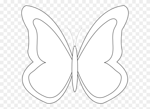 Бабочка шаблон для вырезания