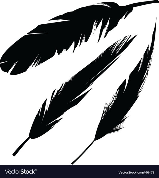 Силуэт пера