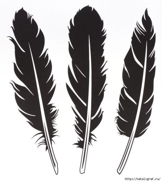 Перо трафарет