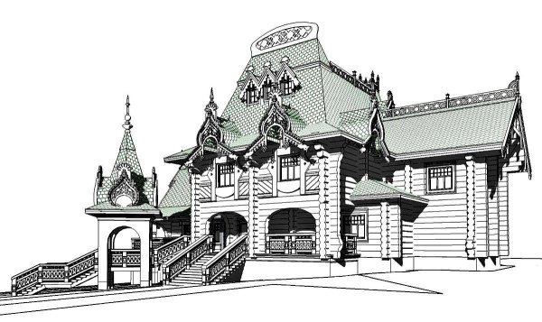 Деревянная изба