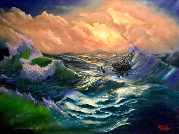 Айвазовский бушующее море 9 вал