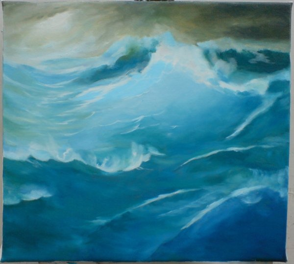 Шторм гуашью