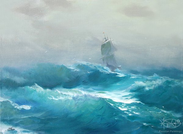 Виктор Лузик пейзаж моря