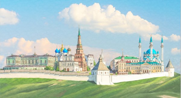 Казань Кремль вектор