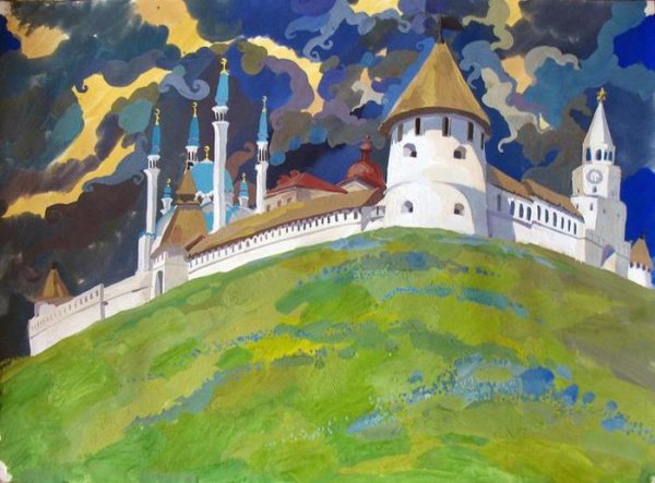 Казанский Кремль картина