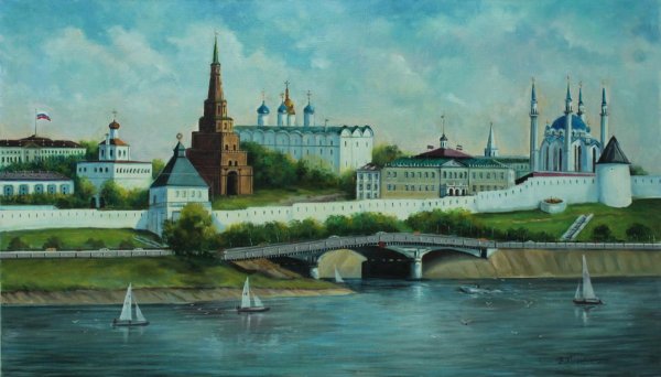 Казанский Кремль иллюстрации для детей