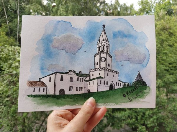 Казань Сююмбике башня вектор