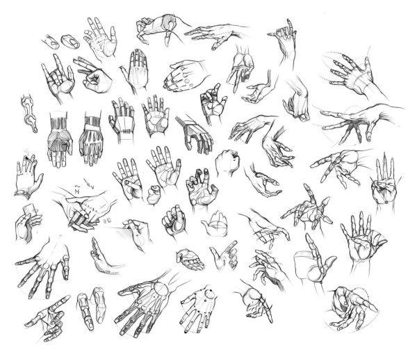 Наброски рук