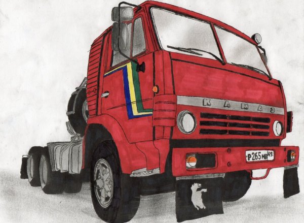 КАМАЗ для рисования