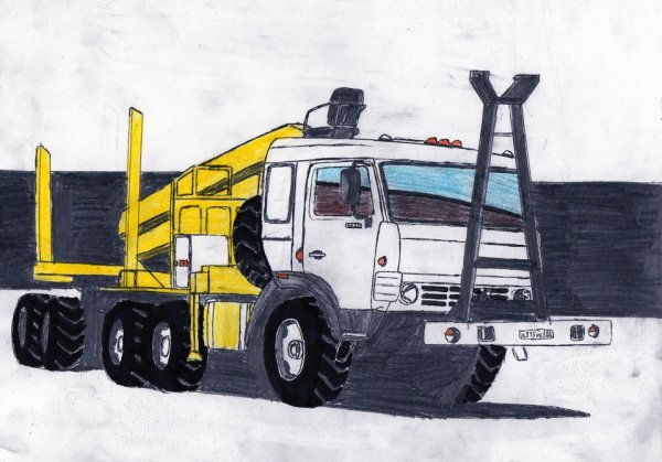 КАМАЗ для рисования