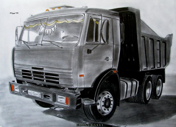 КАМАЗ 54115 рисунок