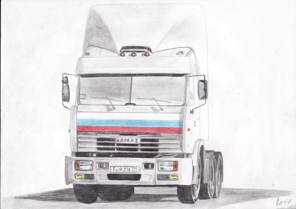 КАМАЗ 54115 рисунок