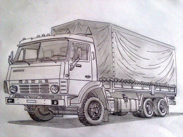 КАМАЗ 54115 рисунок