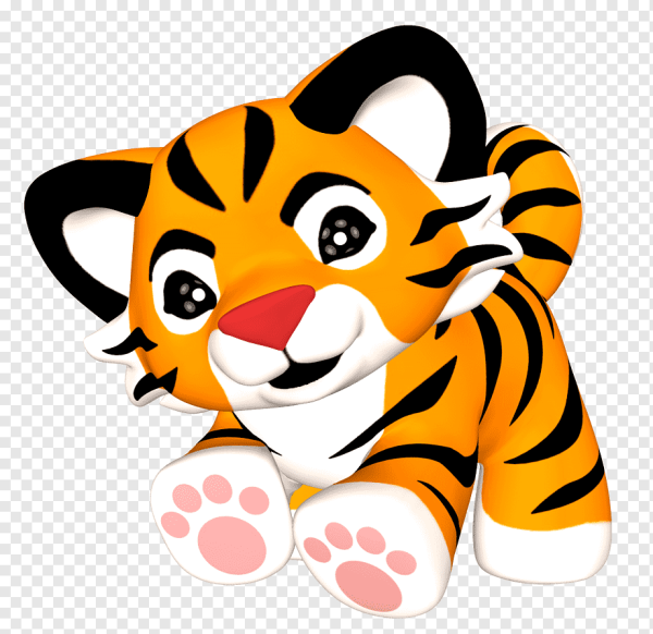 Тигр мультяшный