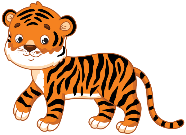 Тигр на прозрачном фоне