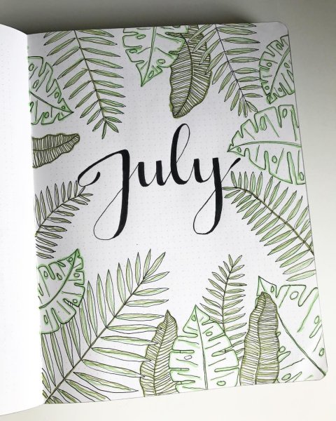 Идеи для ежедневника на июль