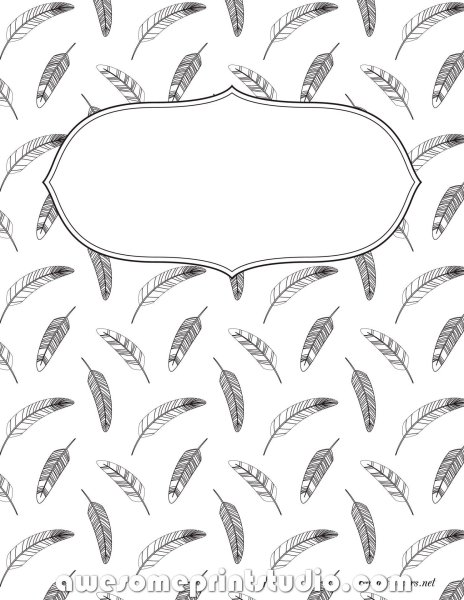 Обложки для тетрадей черно белые