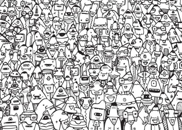 Черно белая обложка