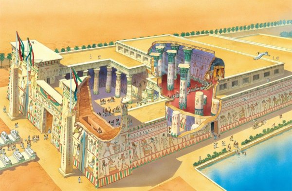 Карнакский храм Египет реконструкции