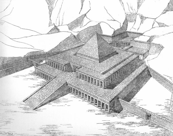 Храм Ментухотепа 1 древний Египет