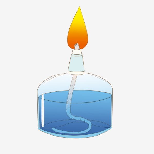 Спиртовка с огнем