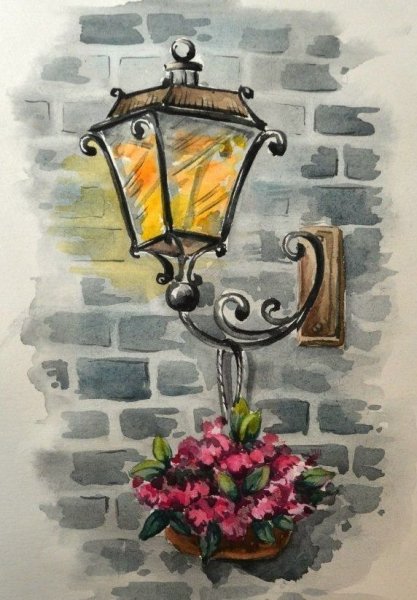 Фонарь без фона