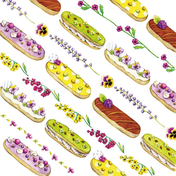 Акварельный эклер