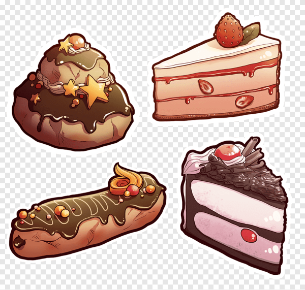 Мультяшные эклеры