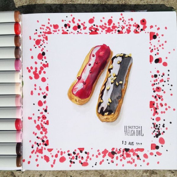 Монстра эклеры рисунки