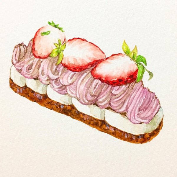 Эклер для срисовки