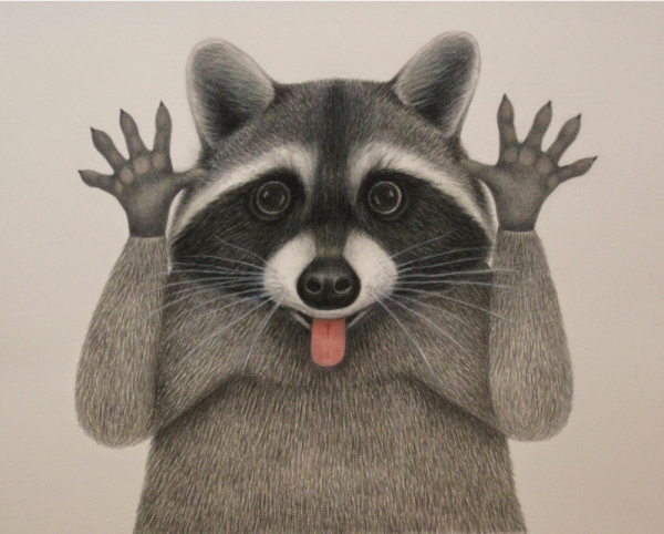 Енот полоскун арт