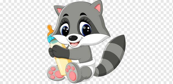 Енот картинка для детей