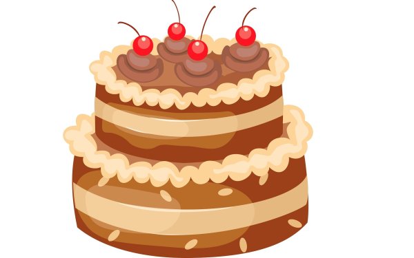 Торт на прозрачном фоне