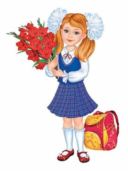 Девочка школьница рисунок