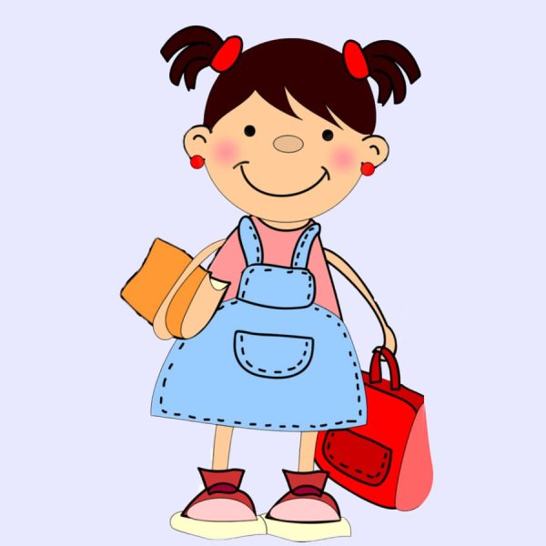 Девочка школьница