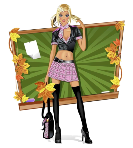 Девочка мультяшный