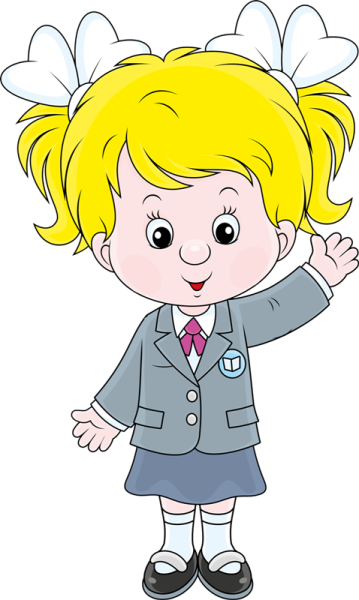 Девушка с книжкой мультяшная